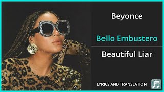 Beyonce - Bello Embustero Lyrics English Translation - Spanish and English Dual Lyrics  - Subtitles