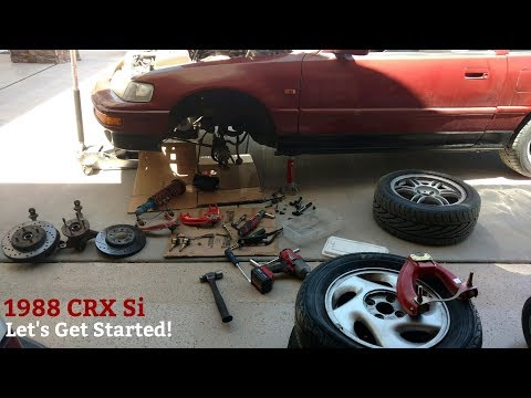 Front Suspension Rebuild on B16 CRX - Track Project