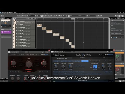 Reverberate 3 vs Seventh Heaven - LiquidSonics Reverb Plugin Comparison, M7 Reverb in Same Space