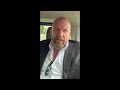 Triple H Reacts To Hulk Hogan S Death