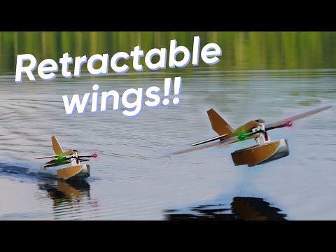 I Made A Flying Boat With Retractable Wings | Swing Wing V2