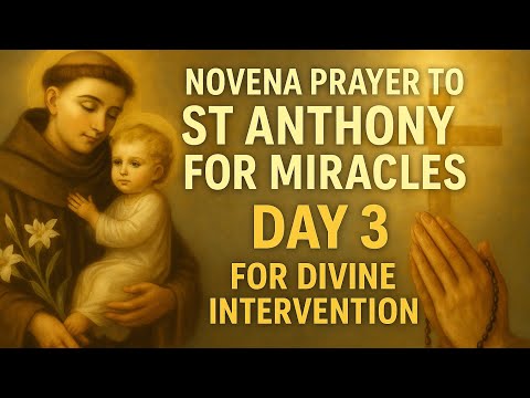 🙏NOVENA PRAYER TO ST ANTHONY OF PADUA FOR DIVINE INTERVENTION IN DIFFICULT CASES DAY 3 | 