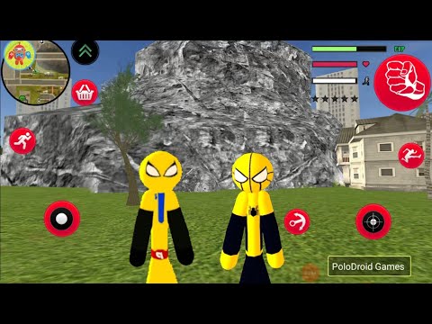 Spider Stickman Rope Hero Vs US Police Spider Stickman Rope Hero - Android Gameplay