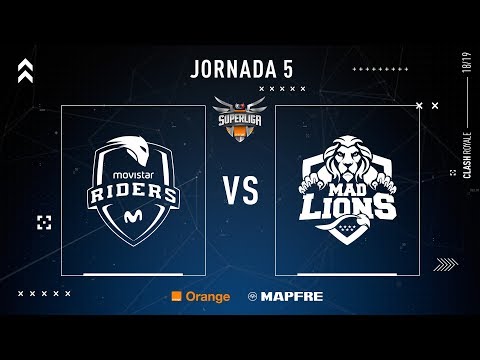 MOVISTAR RIDERS VS MAD LIONS E.C. | SUPERLIGA ORANGE CLASH ROYALE | (Partido 5) JORNADA 5