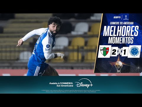Gols e lances de Palestino x Cruzeiro