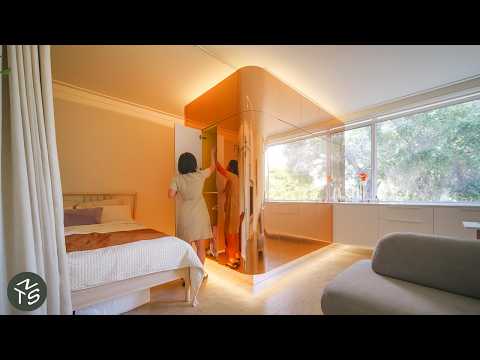 NEVER TOO SMALL: Micro Apartment With Multifunctional Mirrored Pod, Melbourne 27sqm/291sqft