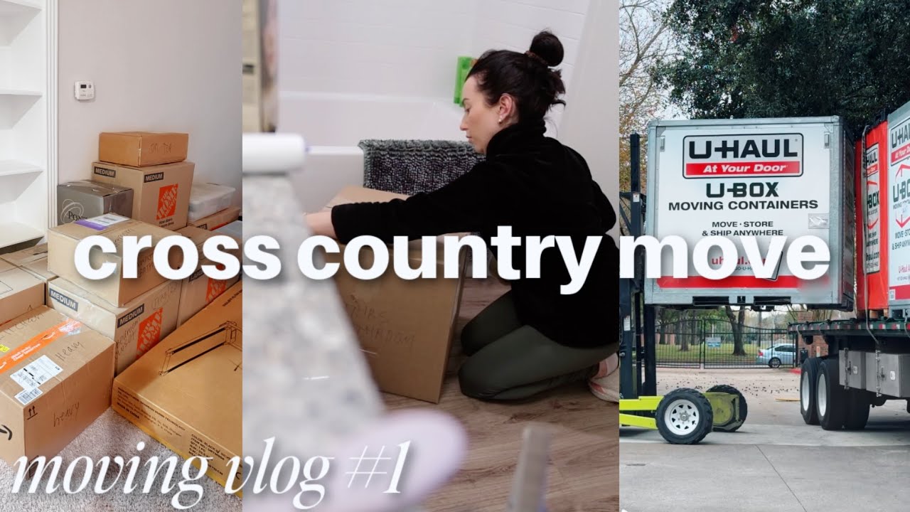 cross country move! ice storm, packing, ubox, update 🏡 MOVING VLOG ep 1