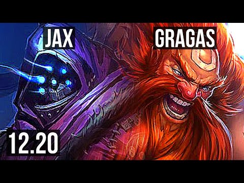 JAX vs GRAGAS (TOP) | 2.9M mastery, 5/1/5, 600+ games | KR Master | 12.20