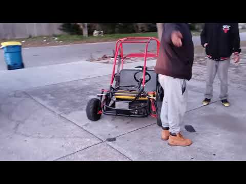 Fun with Cmxx Go-Kart and 2006 RM125!