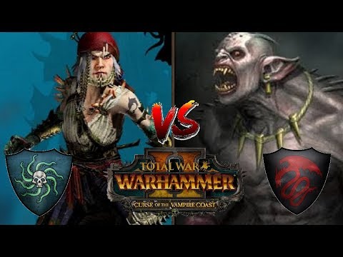 Vampire Counts vs Pirates of Sartosa | NEW STRIGOI LORD  - Total War Warhammer 2