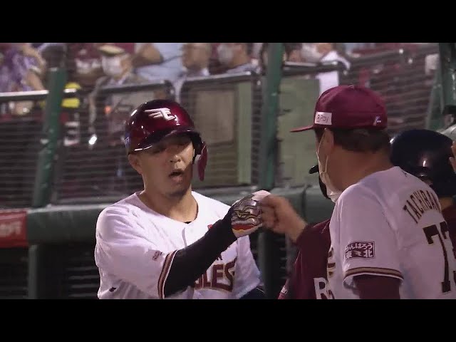 【4回裏】イーグルス・浅村栄斗 バックスクリーンに飛び込むソロホームラン!! 2022年7月8日 東北楽天ゴールデンイーグルス 対 埼玉西武ライオンズ