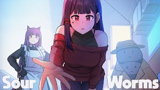 Cover art for sour worms