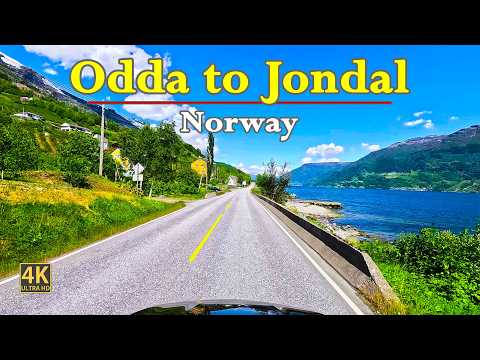 Odda To Jondal In Norway 🇳🇴 | Scenic Road Trip In Stunning 4K | POV Driving