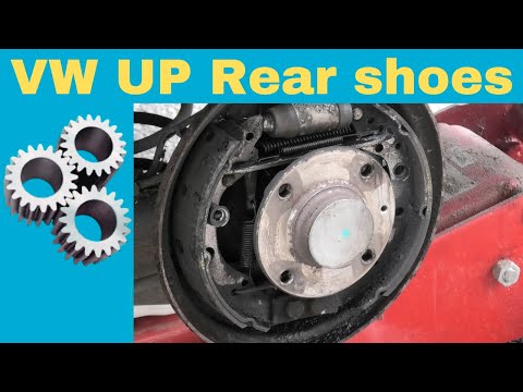 VW UP Rear brake shoes replacement