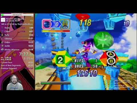WR PB: NiGHTS into Dreams... All Levels NG+ in 00:21:50 4/4/2024