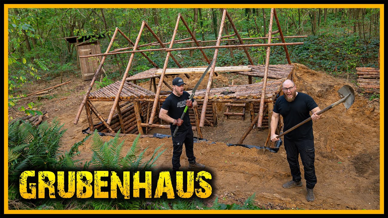 Grubenhaus 3.0 – Es wird! Holz, Holz, Holz.. Buddeln bis zum Totalversagen!  [Part 5]