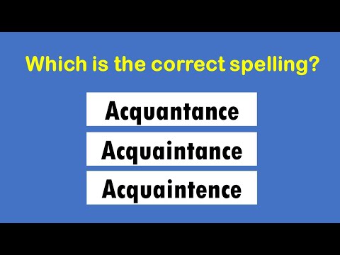 20 Most Commonly Misspelled Words in English | Spelling Test 1