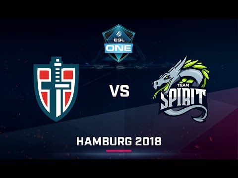 Dota 2 - Espada vs Team Spirit - Game 1 - Day 2 - EU Qualifier ESL One Hamburg 2018