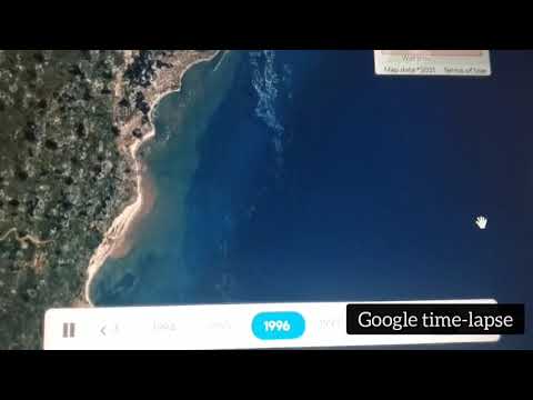 Google time-lapse of Mambrui landscape degradation