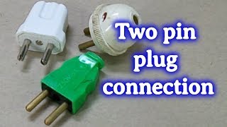 how to wire a 2 pin plug