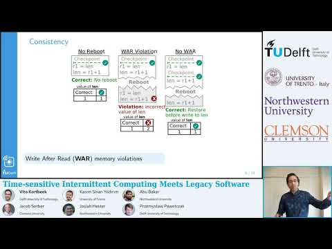 ASPLOS'20 - Session 1B: Time-sensitive Intermittent Computing Meets Legacy Software