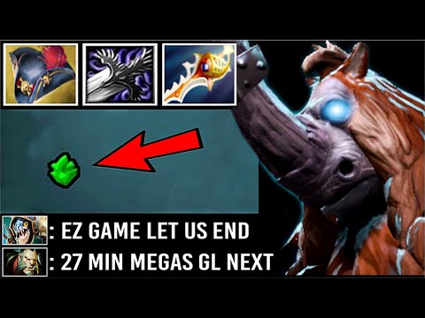27 Min MEGACREEPS They Think Its Over But.. Pirate Hat + Divine Rapier Magnus Comeback 7.26 Dota 2