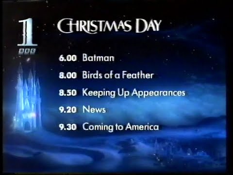 BBC 1 Continuity into the News - Sunday 22 December 1991