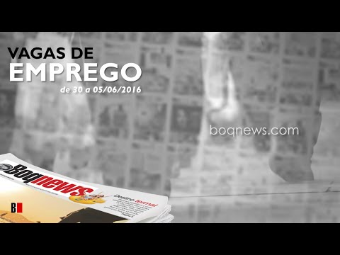 Vagas de Emprego de 30 a 06/06