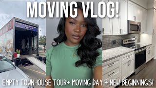 MOVING VLOG! EMPTY TOWWNHOUSE TOUR + MOVING DAY+ CLEANING + PACKING + NEW BEGINNINGS 💚 ft. Luvmehair