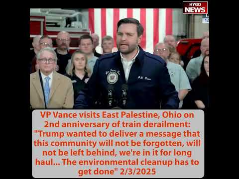 Vance visits East Palestine 2ond anniversary; Rubio: ridiculous taxpayer dollars; Sec Noem & Hegseth