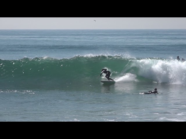 Surfing Topanga State Beach