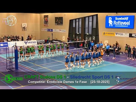 Volleybal Dames Eredivisie (1e Fase): CRAFT Sudosa D1 - Sliedrecht Sport D1 [25-10-2025]