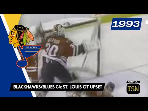 1992-93 - Blackhawks @ Blues, Game 4 - Blues Big Upset in OT
