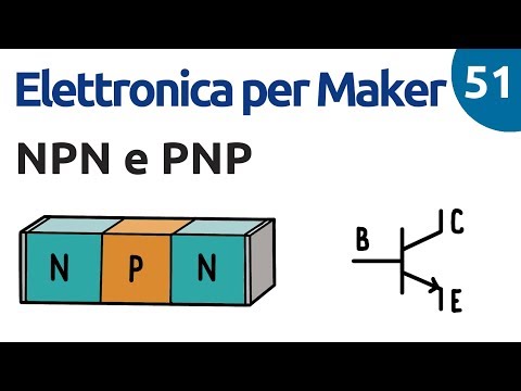Transistor bipolari NPN e PNP e regioni di funzionamento - Elettronica per maker - Video 51