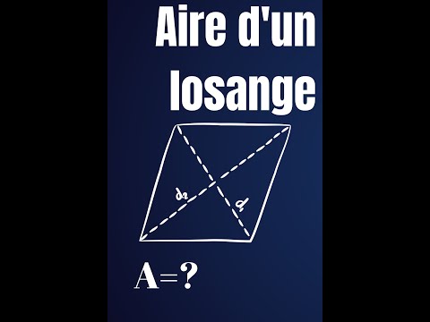 Comment calculer l'aire d'un losange #shorts