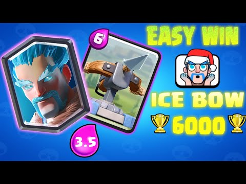 FREE TROPHIES WITH THIS ICE-BOW DECK CLASH ROYALE 6000K