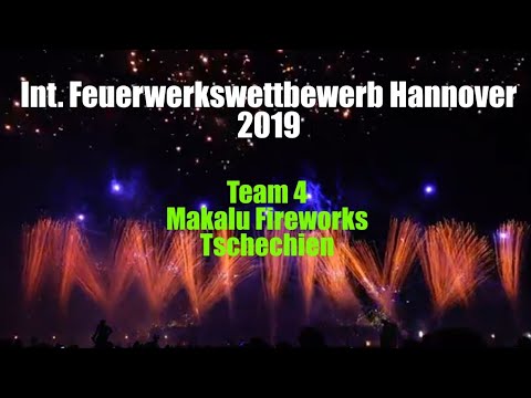 [4K]  Feuerwerkswettbewerb Hannover 2019 - Team 4 - Makalu Fireworks - Tschechien