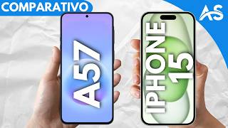 iPhone 15 vs Samsung A57 - Comparativo