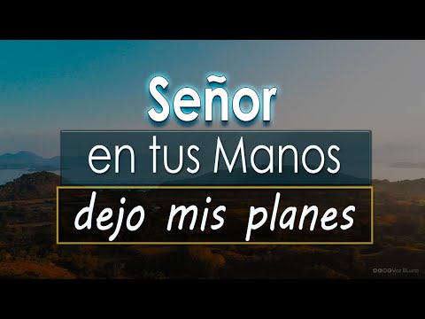Señor, en tus manos dejo mis Planes y Anhelos