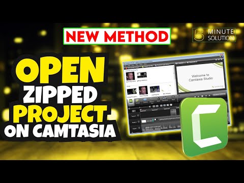 How to Open Zipped Project on Camtasia 2024