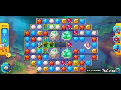 fishdom gameplay / level 5965 / It is like the ads? / thank you