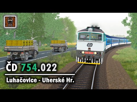 Train Simulator ▪ ČD 754 022 - R 888 Slovácký Expres || Luhačovice → Uherské Hradiště || 2K
