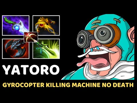 YATORO [Gyrocopter] Killing Machine No Death 7.36 Dota 2