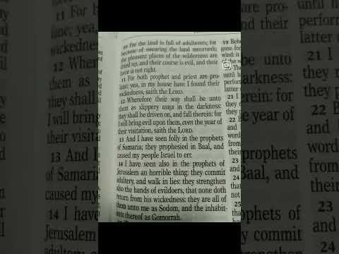 WARNINGS TO THE PROPHETS JEREMIAH JEREMIAH 23:10-14 #inspiration