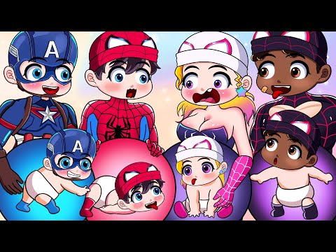 Game 5 Pro Superheroes: SPIDER-MAN BUT BREWING CUTE BABY - Marvel's Spidey and his Amazing Friends