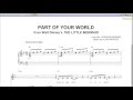 Part of Your World by Jodi Benson - Piano Sheet ...