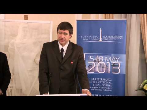 Minister of Justice of the Russian Federation, Alexander Konovalov at the Russian Embassy