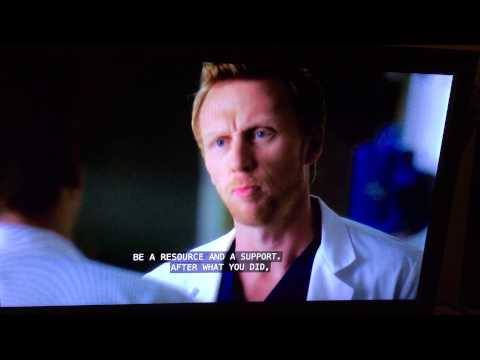 Alex Karev talk with Owen Hunt about Meredith Grey