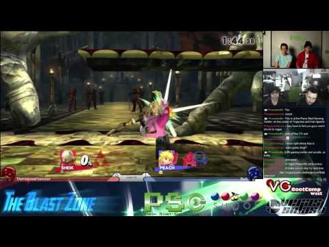 Smash WiiU - TBS8 - Singles - L3 - TheHebrewHammer (Sheik) vs BoA (Peach)