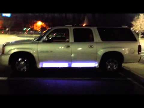 Escalade LED running board courtesy light install